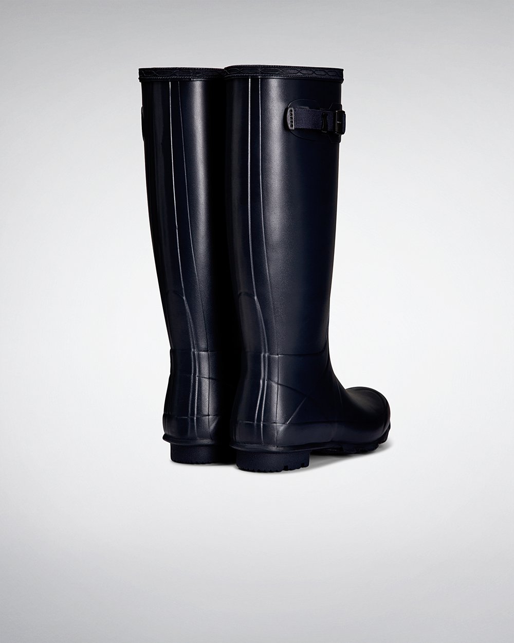 Bottes Hautes de Pluie Hunter Norris Field Neoprene Lined Femme Bleu Marine SDQGVZL-48